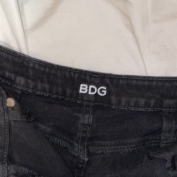 BDG Super High Rise Black Short - Picture 3 of 4